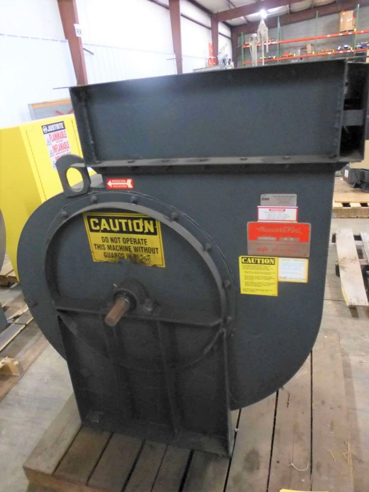 Lot Location: Greensboro NC SIZE 22 II NEW YORK BLOWER ACOUSTAFOIL FAN WITH DISCHARGE DAMPER. SHOP N - Image 2 of 7