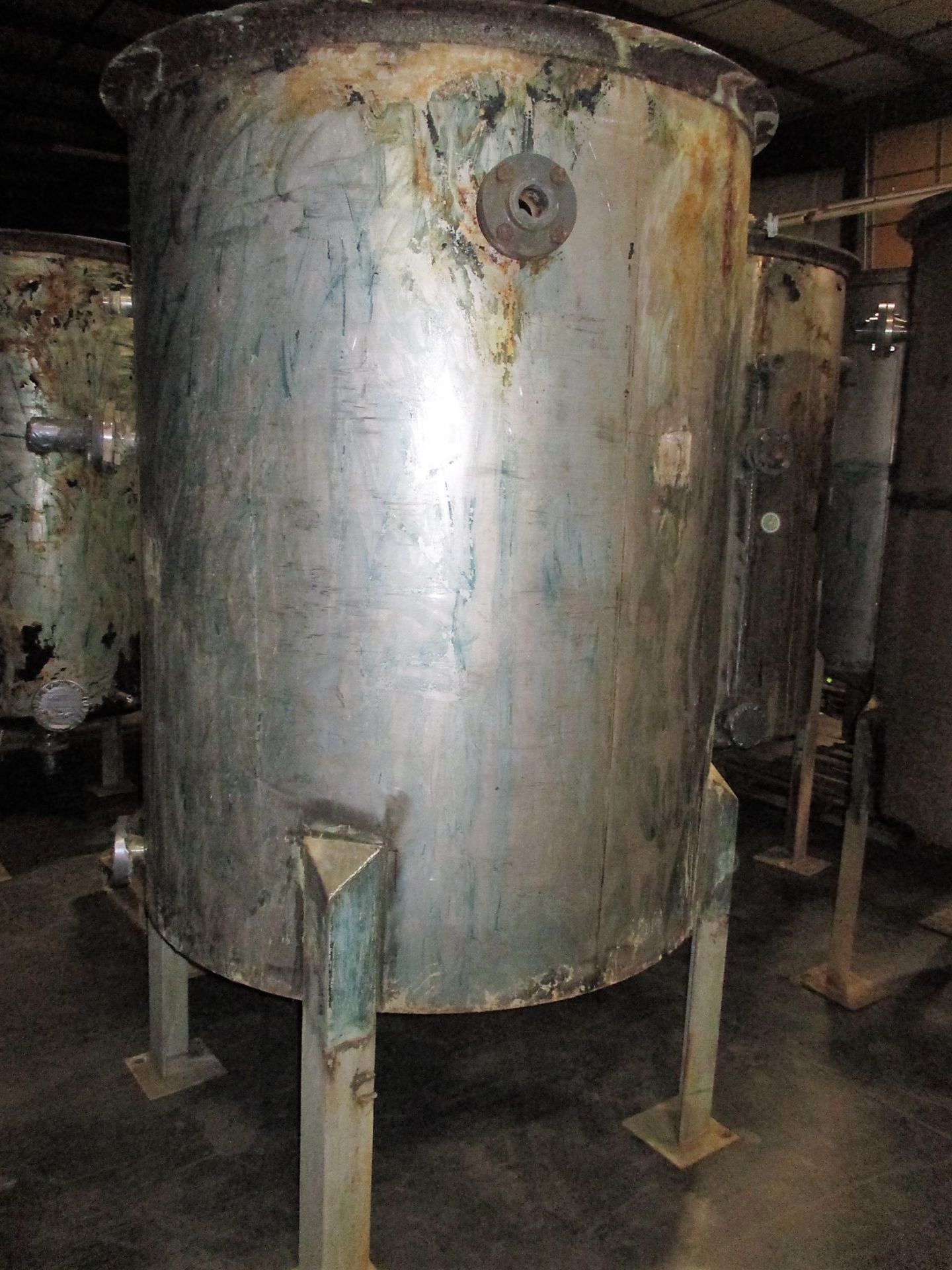 Lot Location: Greensboro NC Used 585 Gallon Stainless Steel Tank, Open Top with Pipe Coils - Image 12 of 12