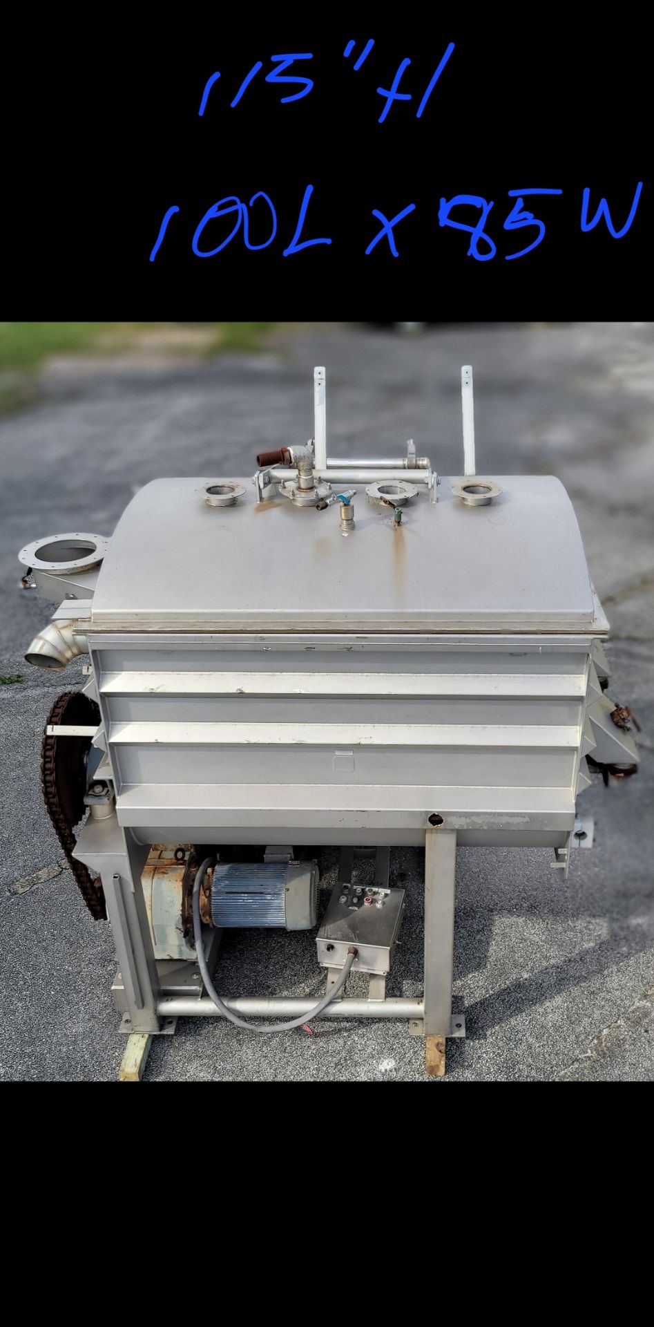 (Located in Belle Glade, FL) BOLDT PADDLE BLENDER, MODEL BB-28VP-030, SERIAL: 80171-A, Rigging - Image 15 of 15