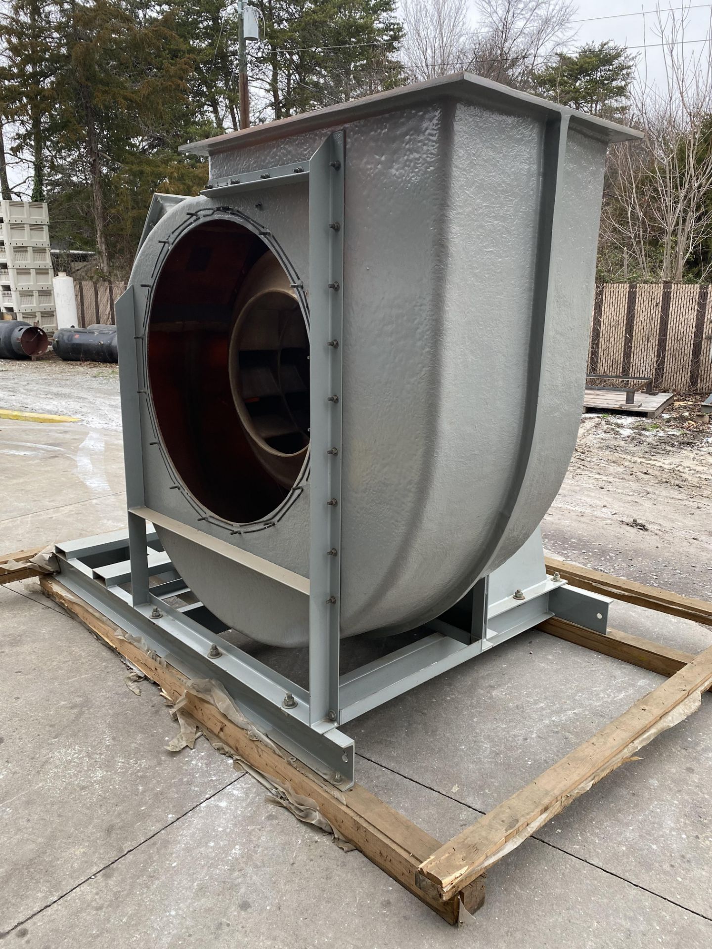 Lot Location: Greensboro NC - 20,000 CFM AT 14'' S.P. SIZE 361 NEW YORK BLOWER FUME EXHAUSTER, FRP, - Image 2 of 19