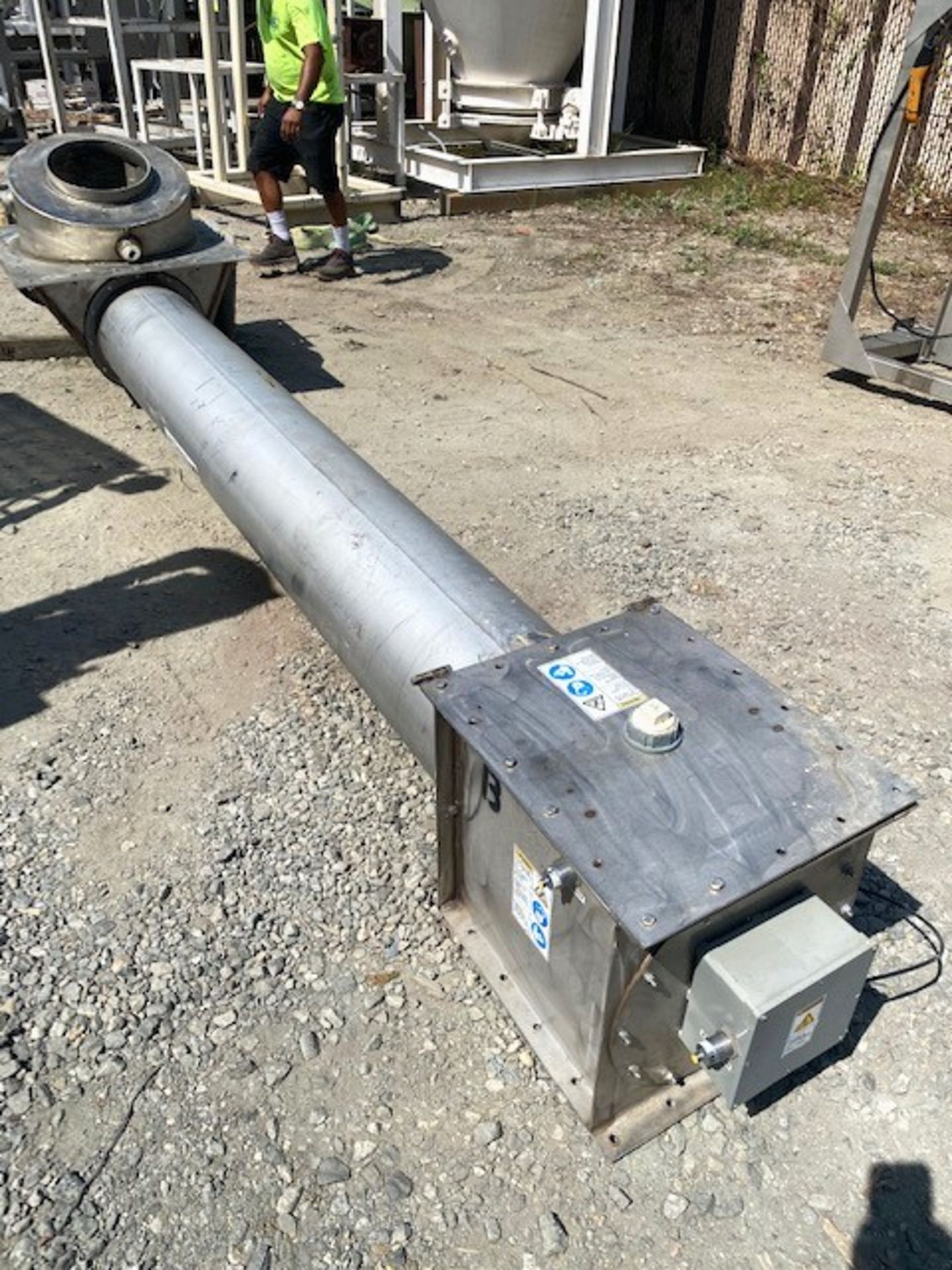 Lot Location: Greensboro NC 12" diameter x 150" long Laidig stainless steel screw conveyor - Image 4 of 19