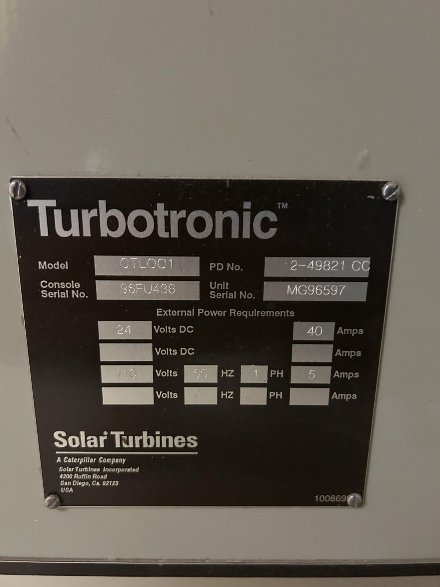 Lot Location: Glenns Ferry ID: Mars 100S Gas Turbine Driven Generator Cogen System (Turbine engine N - Image 78 of 89