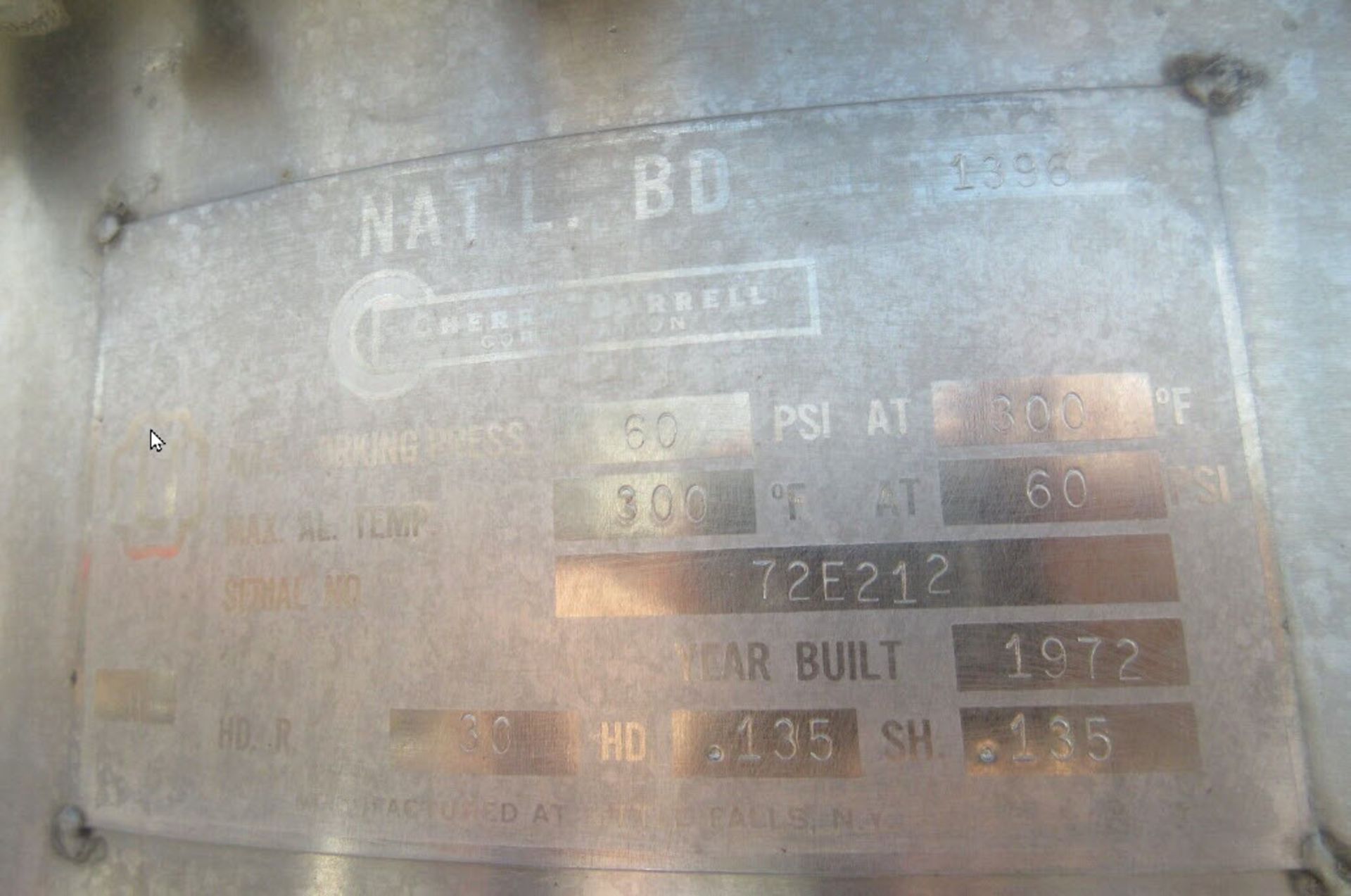 (Located in Hollister, CA) Cherry Burrel Tank/Reactor, Rigging Fee: $100 - Image 4 of 12