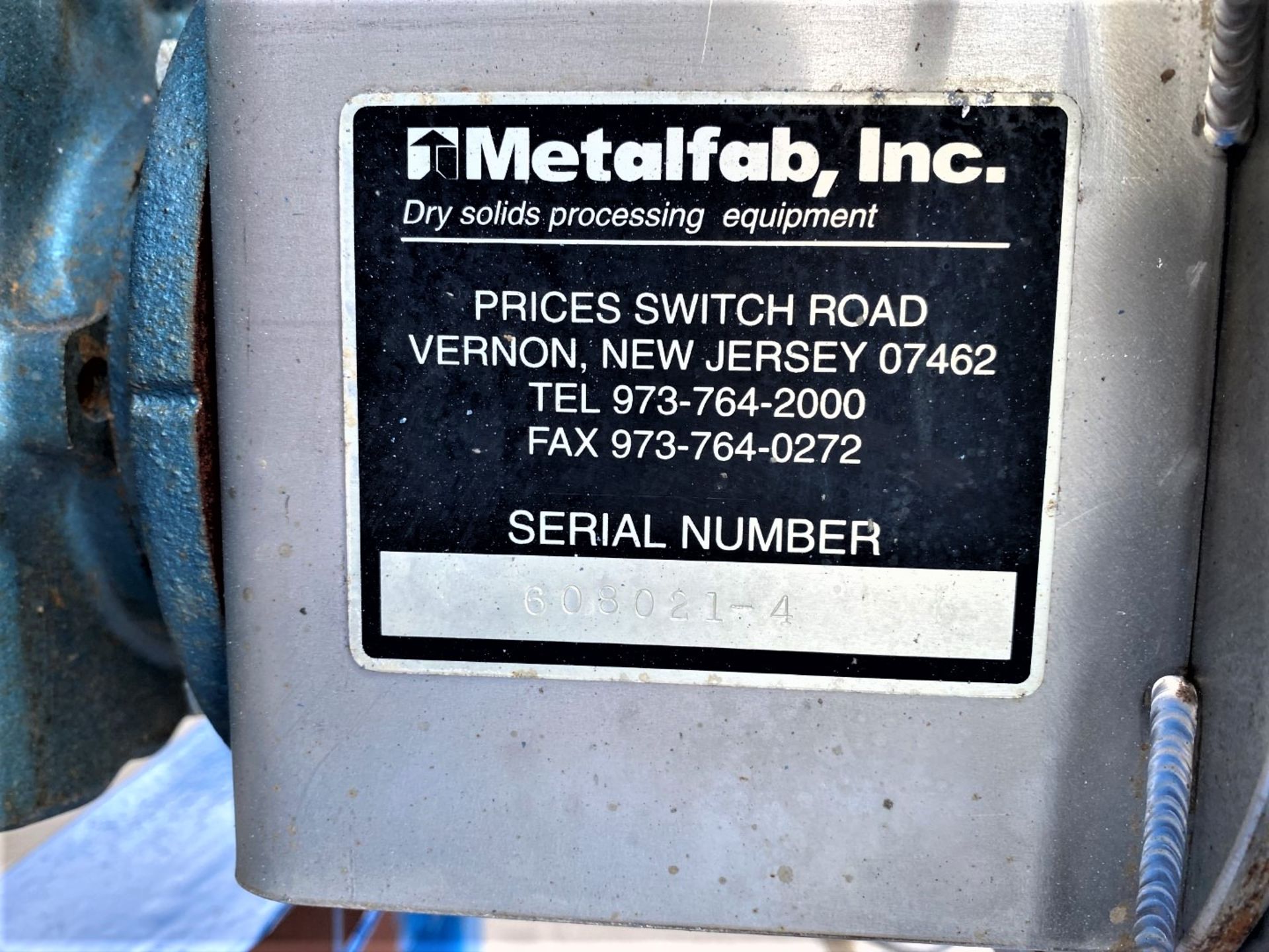 Lot Location: Greensboro NC 3'' METALFAB SCREW FEEDER AND CONTINUOUS BETTER-WEIGHÓ LIVE BOTTOM BIN - Image 11 of 13