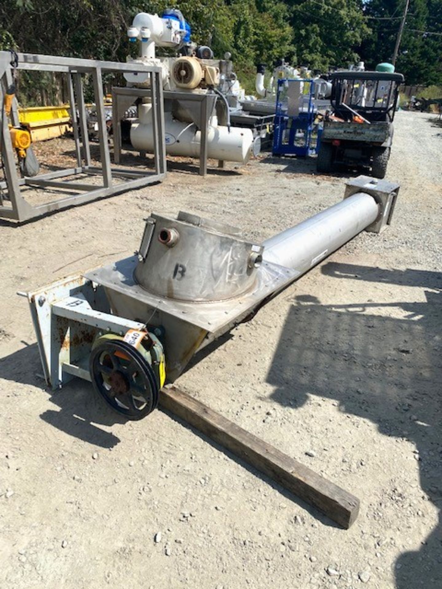 Lot Location: Greensboro NC 12" diameter x 150" long Laidig stainless steel screw conveyor - Image 3 of 19