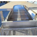 Lot Location: Greensboro NC 24'' X 78'' LONG VIBRATORY SCREENER-CONVEYOR WITH 1/8_ PERFORATED HOLES