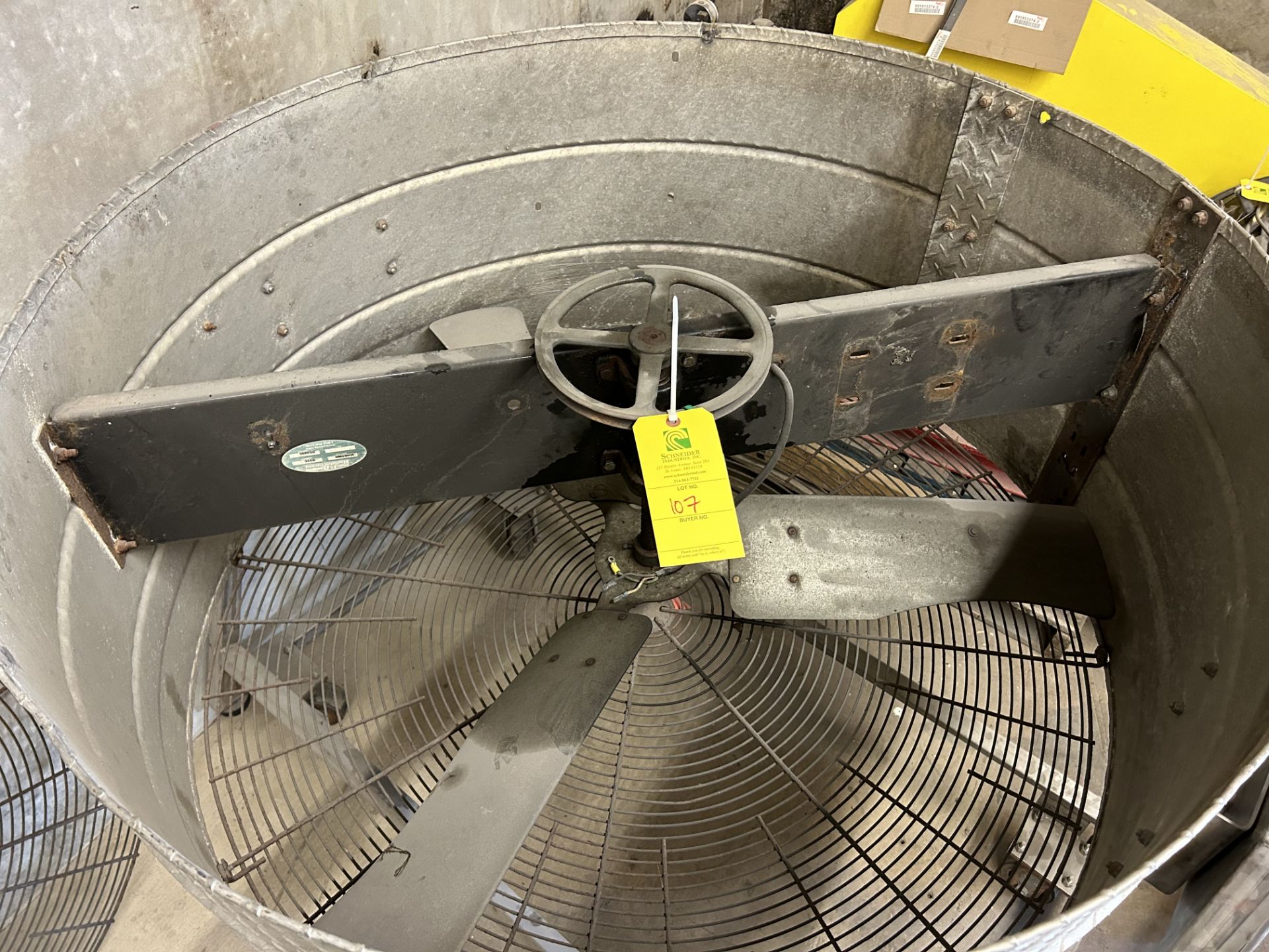 Lot Location: Hartley IA - J&D Manufacturing Portable Drum Fan, Model #V181WB, S/N #0316 - Image 3 of 3