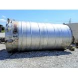 Lot Location: Greensboro NC Used 6000 Gallons 8ft. Diameter Stainless Steel Vertical Tank