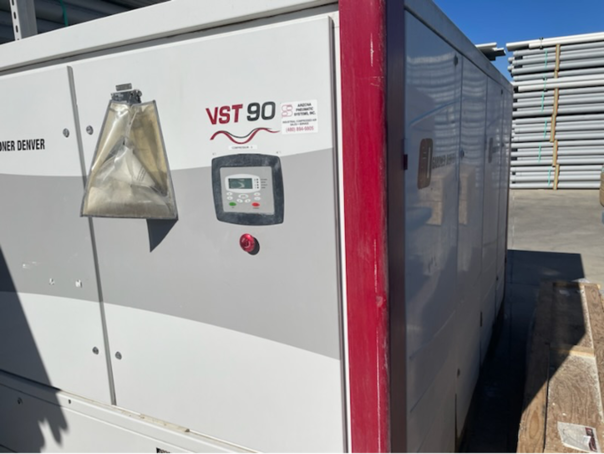 (Located in Kingman, AZ) Gardner Denver Air Compresor, Model# VST55-90A, Serial# S257876, 460V (