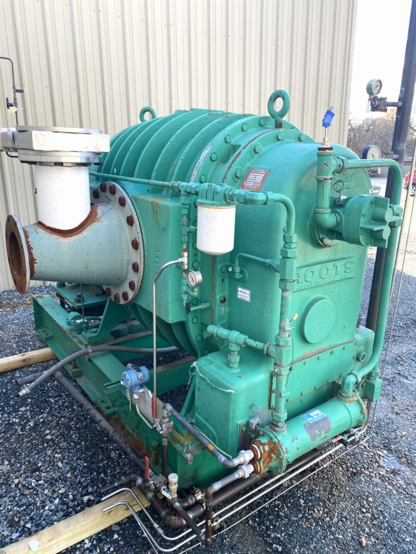 Lot Location: Greensboro NC 50 HP ROOTS ROTARY LOBE VACUUM BLOWER MODEL 1639 RGS-HVB HIGH VACUUM BOO - Image 12 of 14