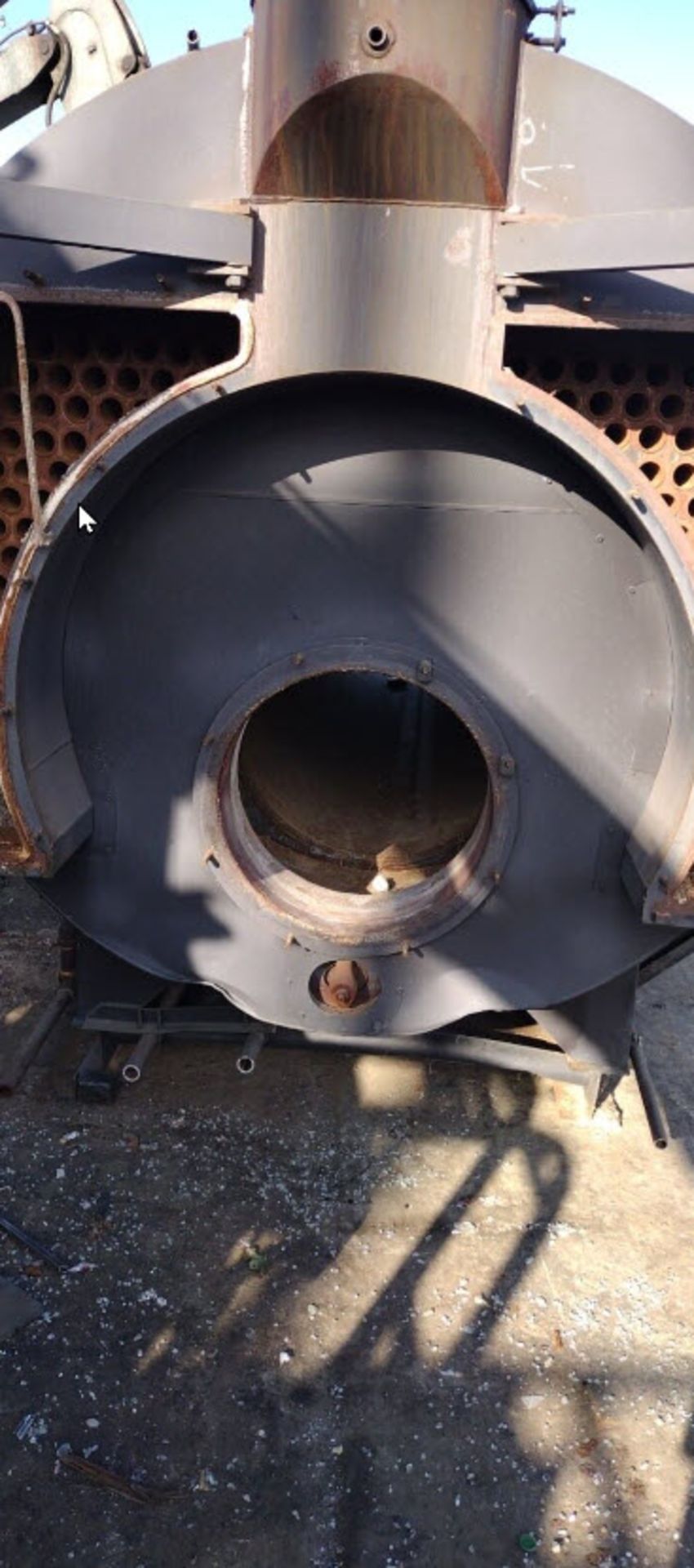 (Located in Hollister CA) 10 hp Hurst Firetube Boiler Unknown Series, Rigging Fee: $100 - Image 7 of 12