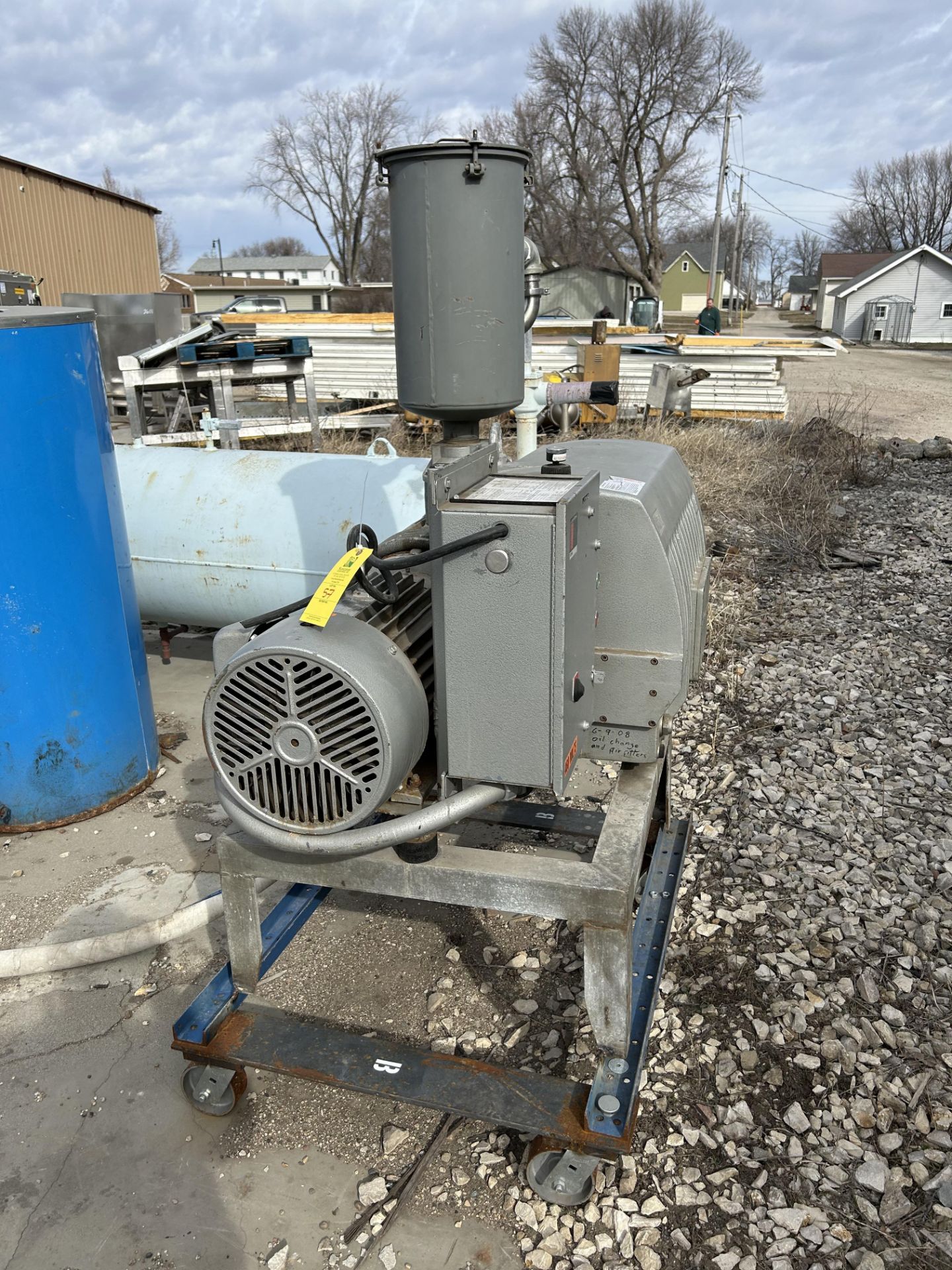 Lot Location: Hartley IA - Busch Vacuum Pump, Model #RA-0400-B033-1102