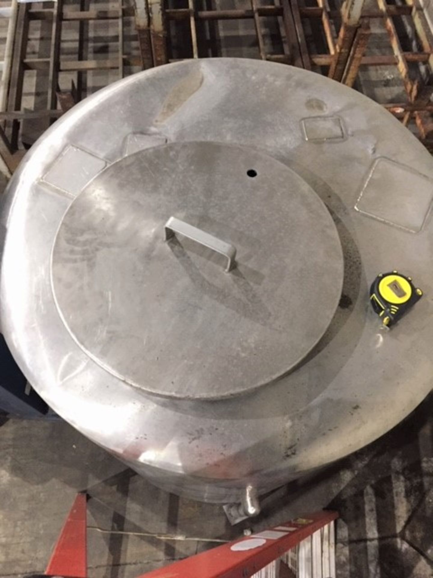 Lot Location: Greensboro NC 325 gallon closed top stainless steel tank - Image 7 of 12