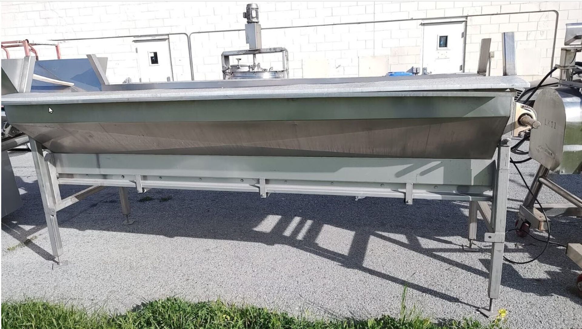 (Located in Hollister CA) 24 in. X 24 ft. Double Deck Belt Conveyor Food Grade, All Stainless Steel - Image 2 of 9