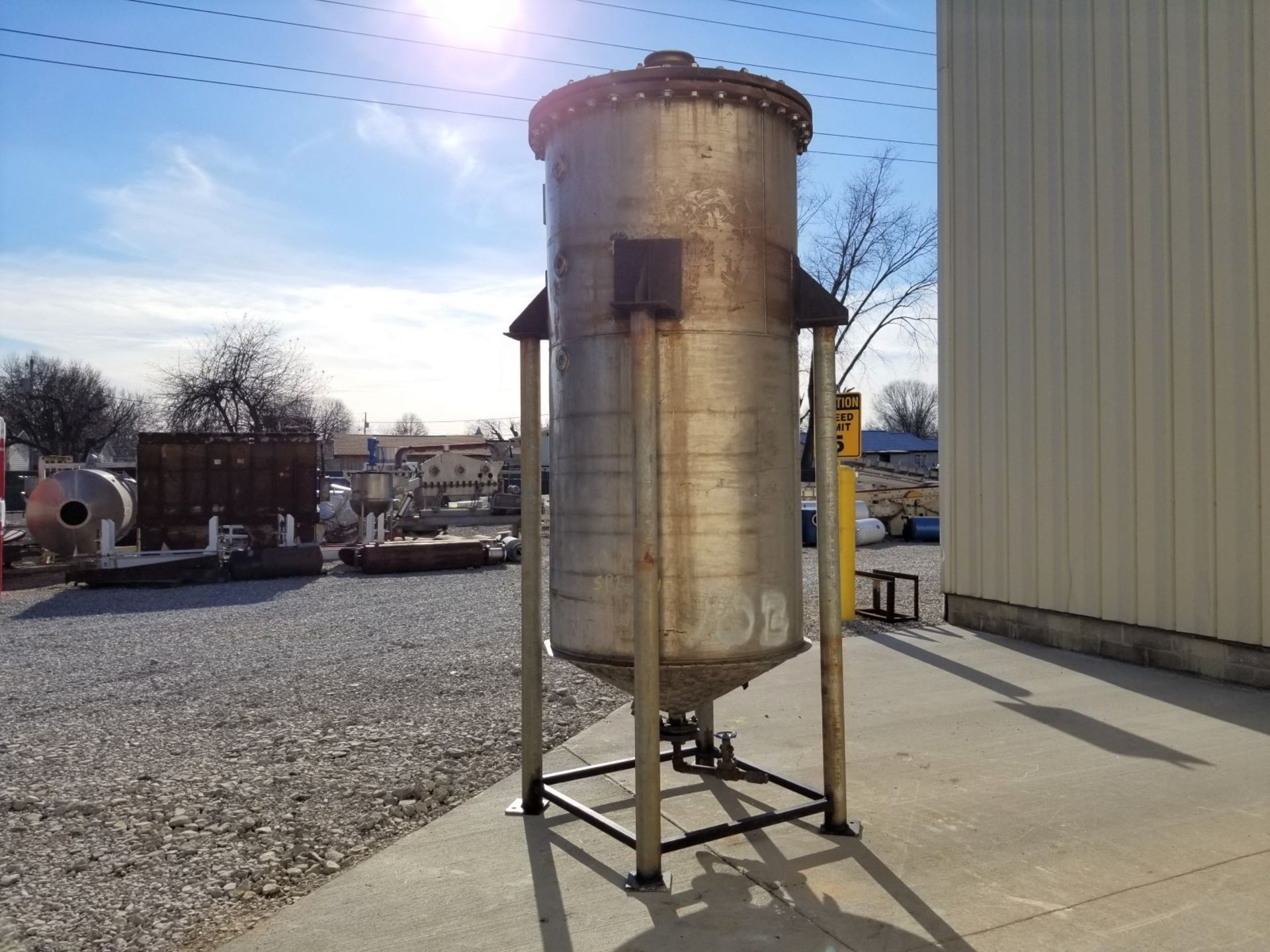 Lot Location: Greensboro NC 480 Gallon Stainless Steel Liquid Jacketed Tank - Image 4 of 18