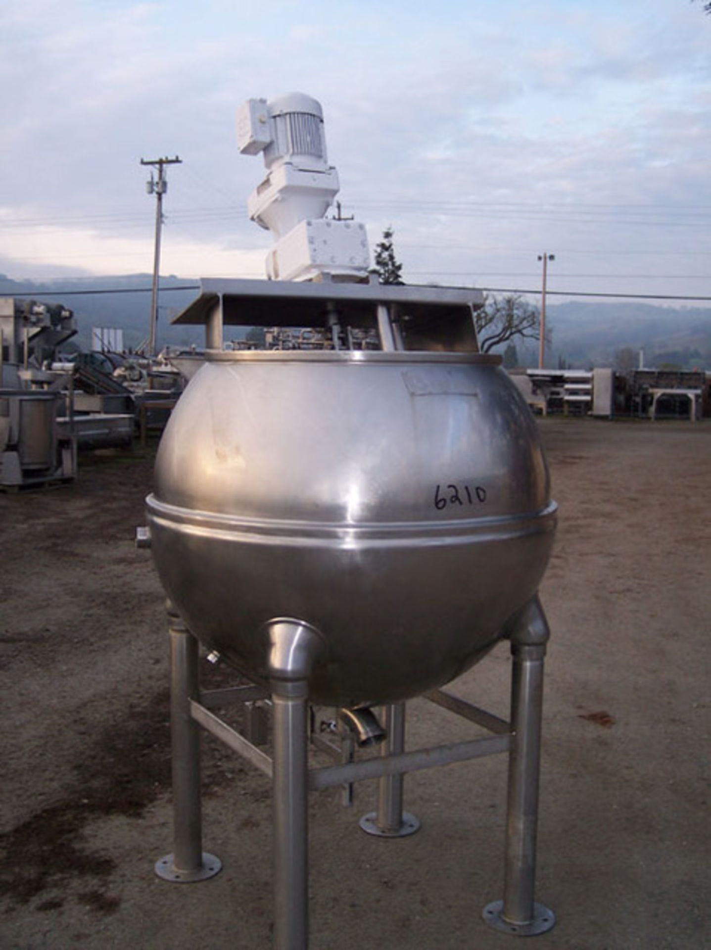 (Located in Morgan Hill, CA) Groen Kettle, Model INA-150, SN 129250, Groen Steam Jacketed Kettle - Bild 4 aus 7