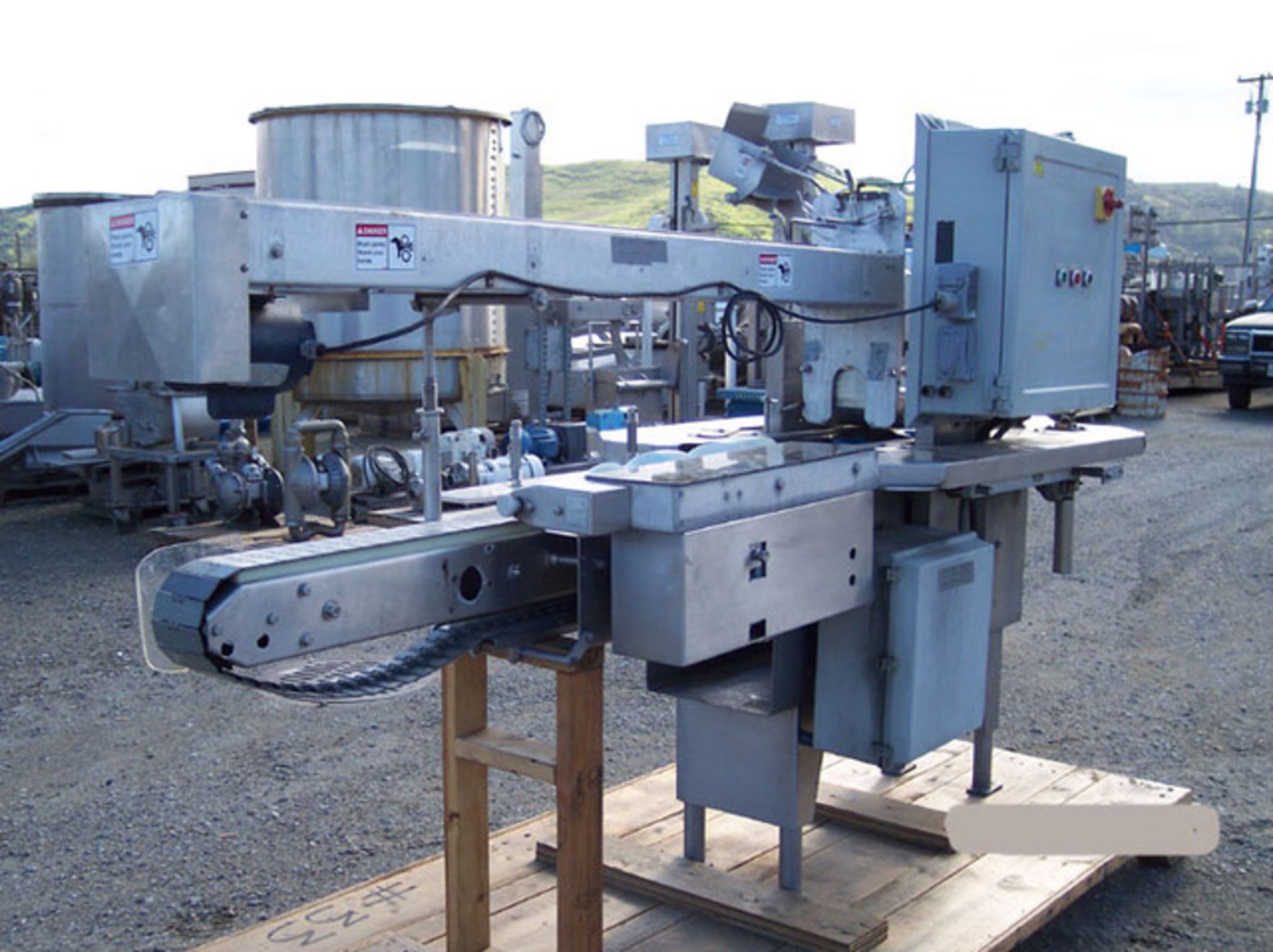 (Located in Morgan Hill, CA) Capper - Tub Lidder, Lid Applicator for Whipped Topping Tubs, Riggin - Image 4 of 5