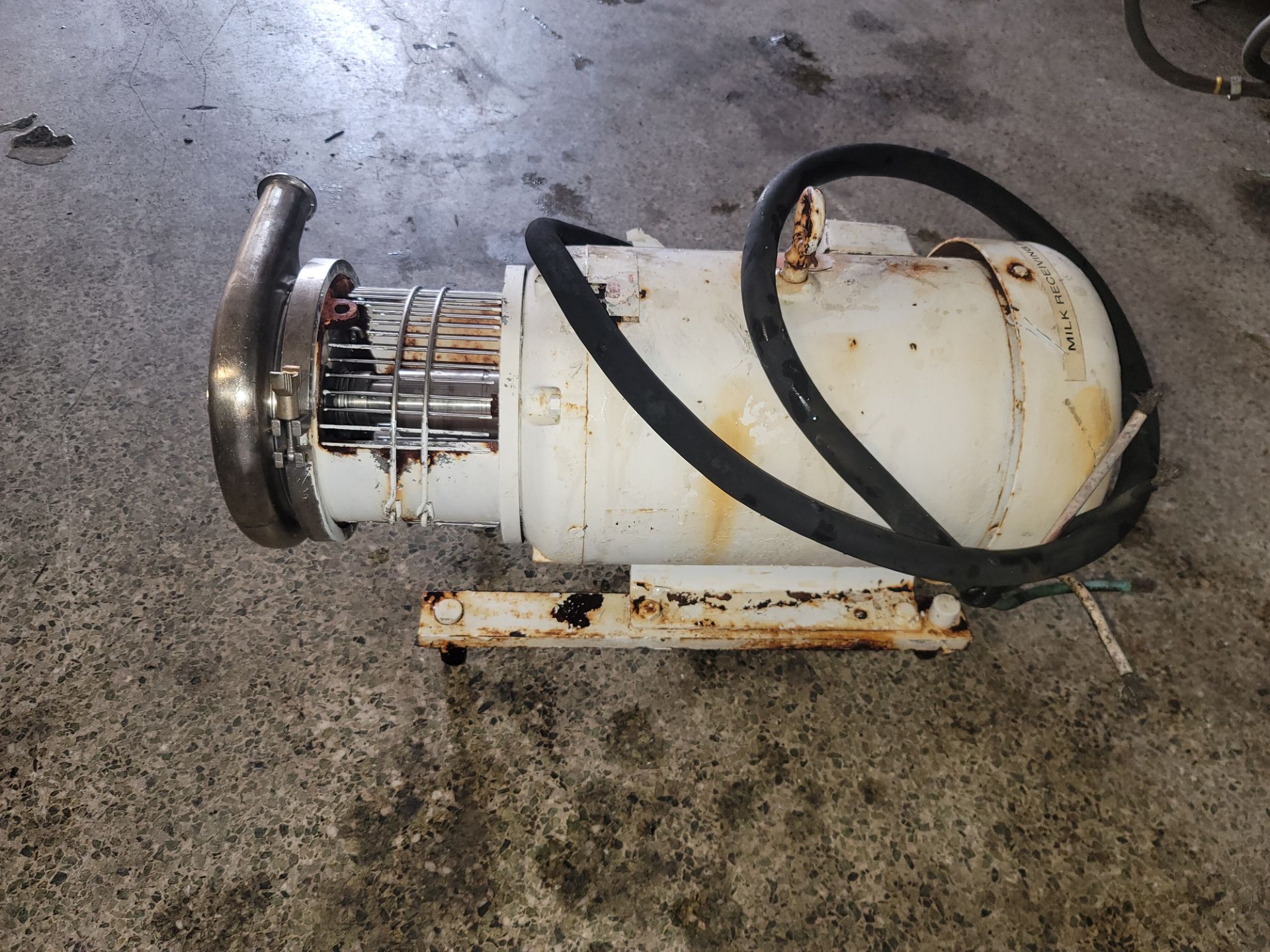 (Located in Belle Glade, FL) 20HP CENTRIFUGAL PUMP 3" INLET 1.5" OUTLET, Loading/Rigging Fee: $25