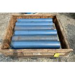 Lot Location: Greensboro NC 6'' DIAMETER BELT CONVEYOR RETURN IDLER ROLLERS 39'' & 45'' LONG