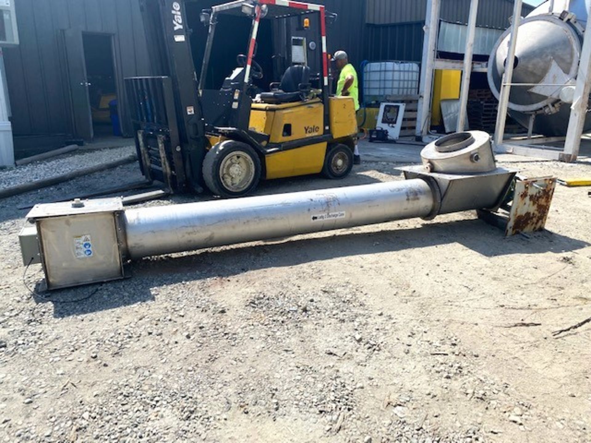 Lot Location: Greensboro NC 12" diameter x 150" long Laidig stainless steel screw conveyor