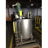 Lot Location: Greensboro NC 100 GALLON STAINLESS MIX TANK WITH LIGHTNIN MIXER MODEL XDC30