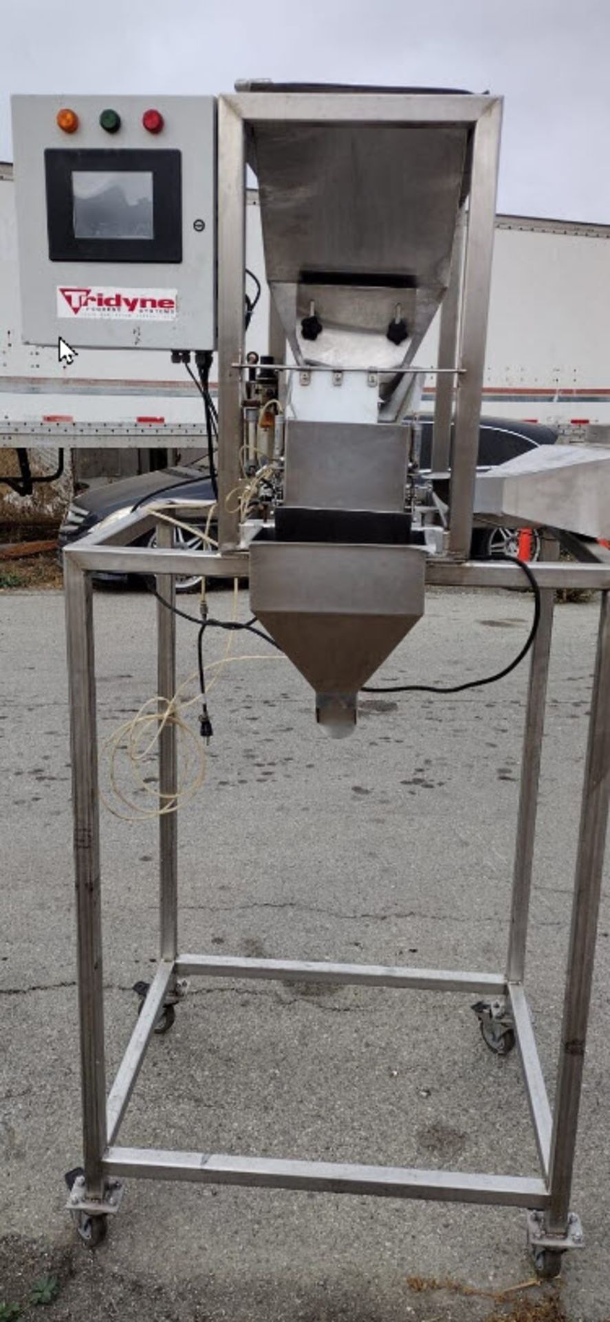 (Located in Hollister, CA) Tridyne Vibratory Feeder System Model F-100 Style, Rigging Fee: $100 - Image 2 of 6