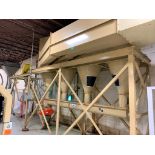 Lot Location: Greensboro NC FOUR CYCLONE SYSTEM WITH BOTTOM SCREW CONVEYOR AND ROTARY VALVE