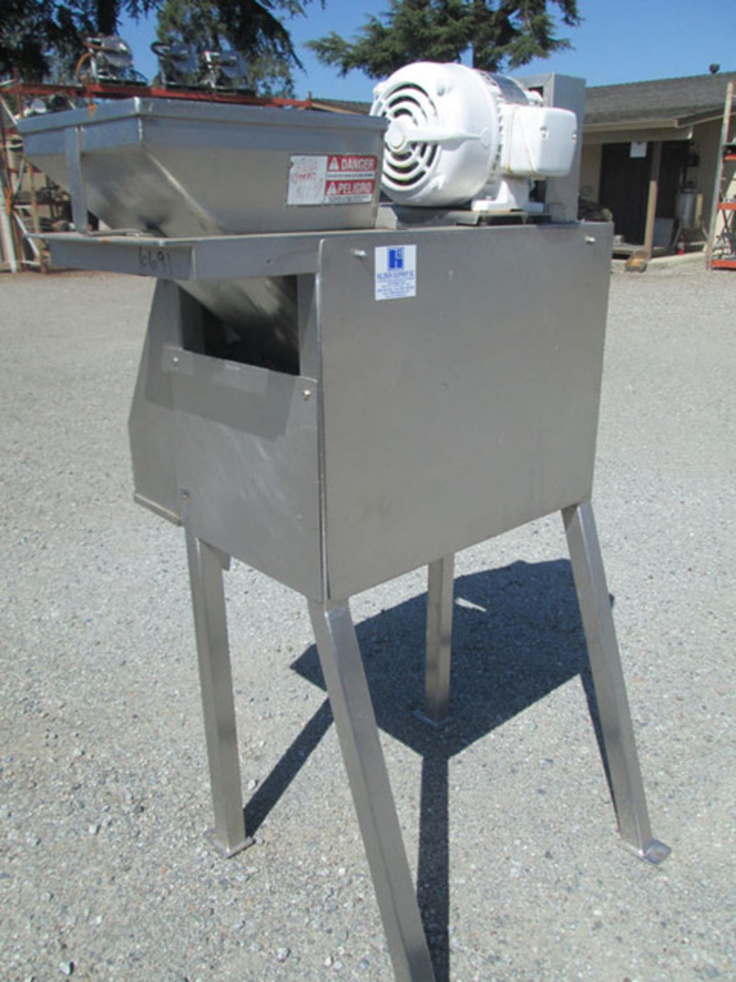 (Located in Morgan Hill, CA) Urschel Dicer, Model RA-A, SN 479, Set 1/4" Dice, 3 HP Motor - Image 2 of 6