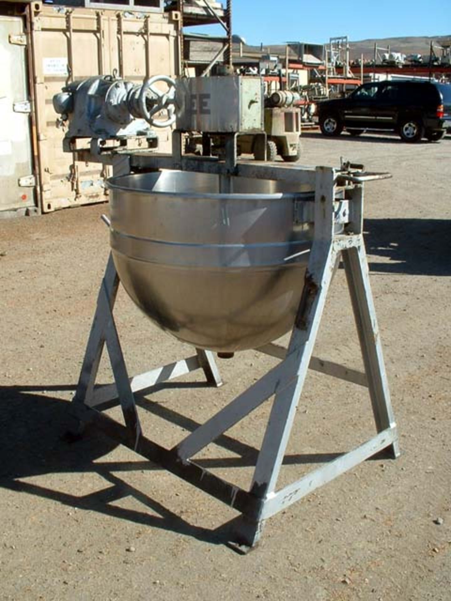 (Located in Morgan Hill, CA) Lee Kettle, Model 80 Gal., SN 652N, 2 1/2" Bottom Outlet, S/S Product - Image 2 of 5