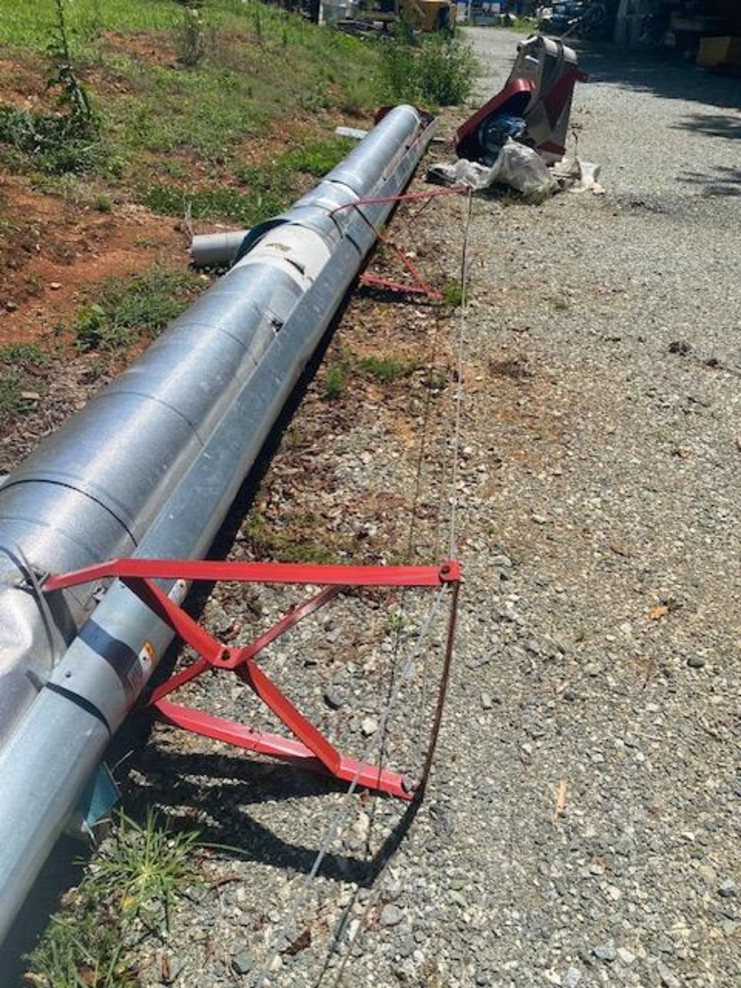 Lot Location: Greensboro NC 9'' DIAMETER X 53'' LONG, 20 HP TUBULAR INCLINED SCREW CONVEYOR AUGER. - Image 2 of 8