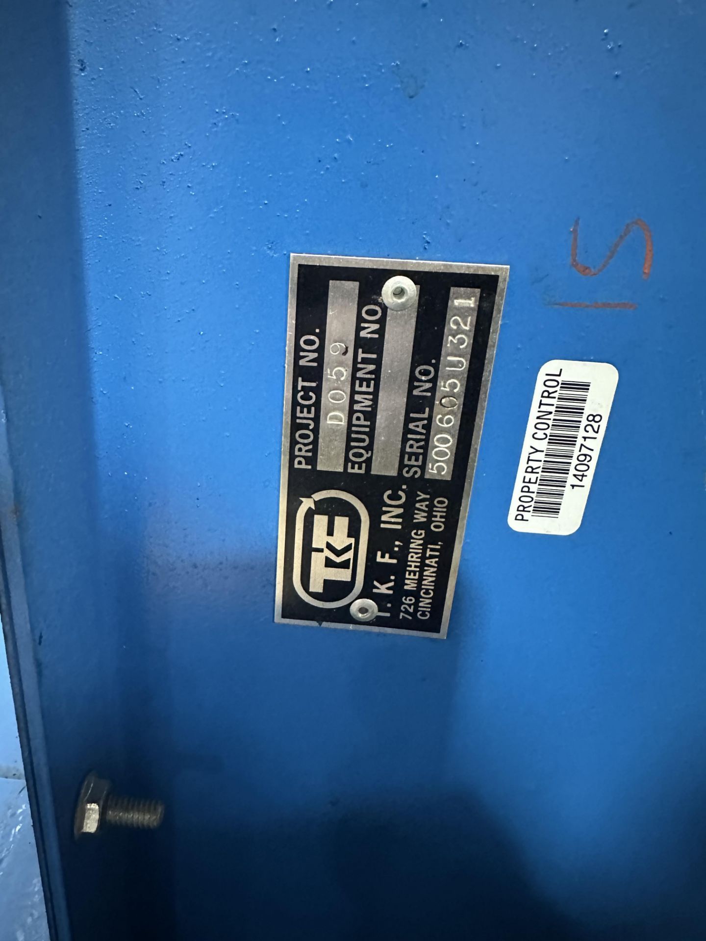 (Located In Springfield, MI) TKF Case Elevator Project # D059 S/N 500605U321 - Image 6 of 6