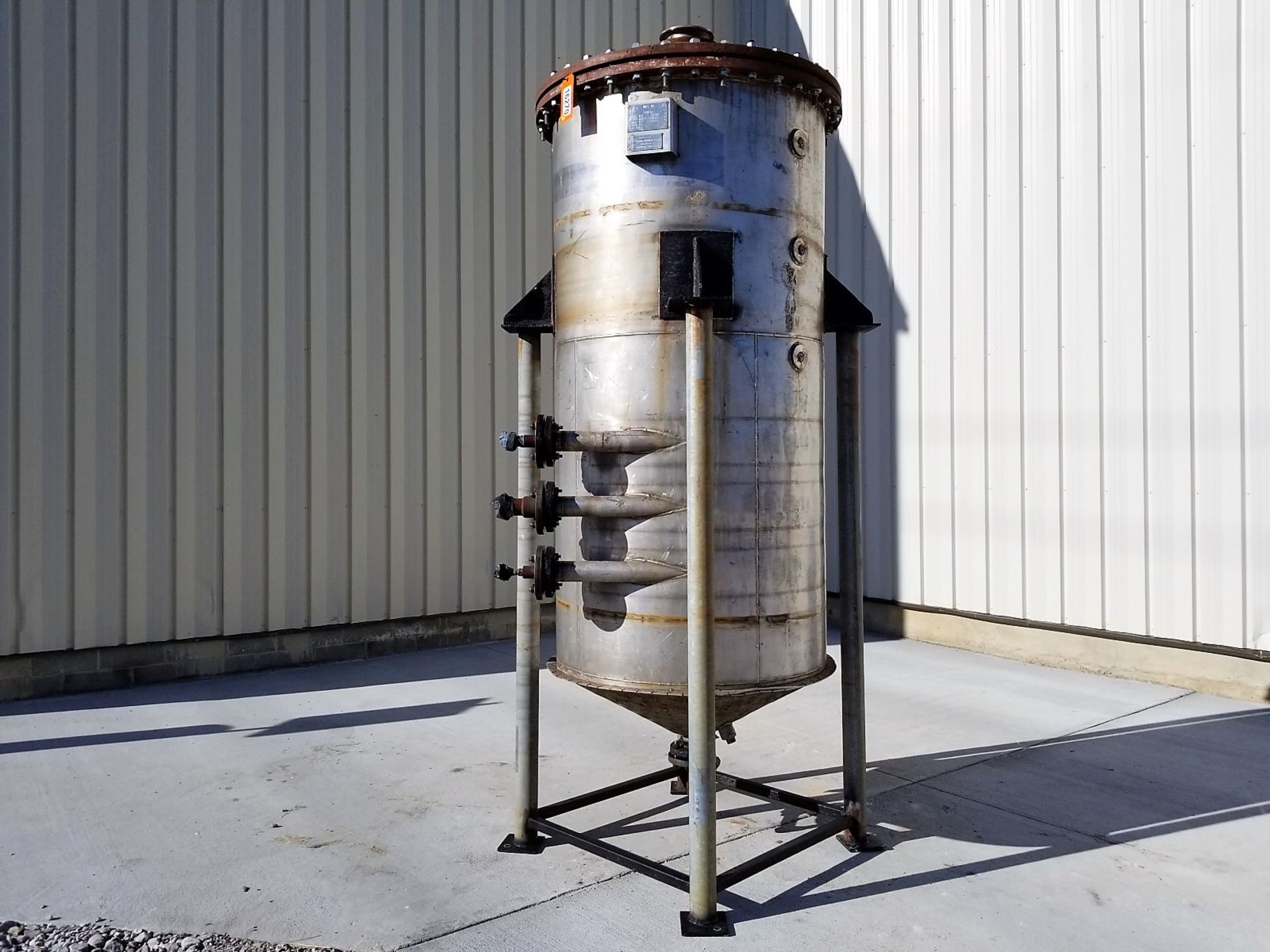 Lot Location: Greensboro NC 480 Gallon Stainless Steel Liquid Jacketed Tank - Image 15 of 18