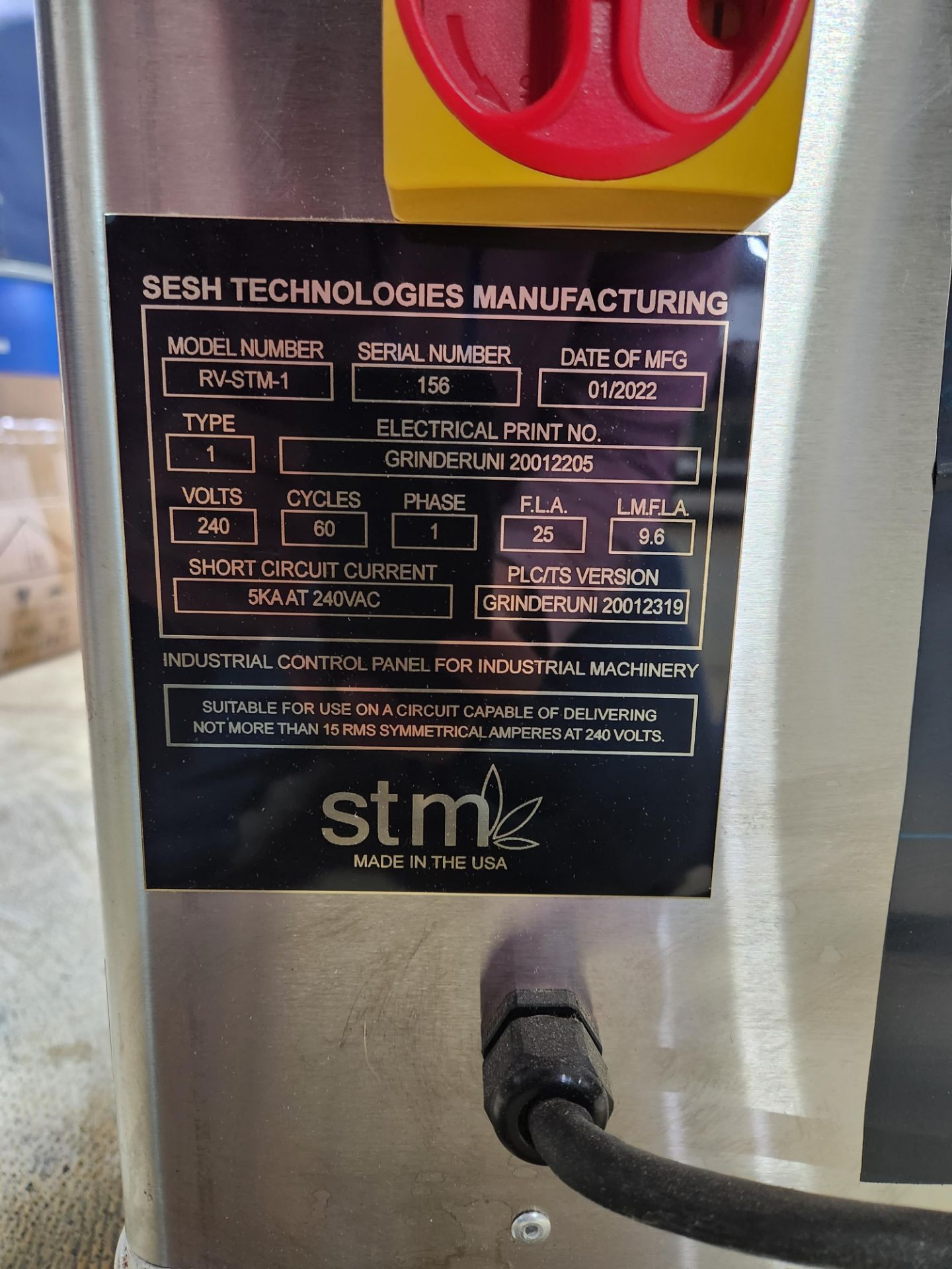 (Located in Somerset, MA) Sesh Technologies Milling Machine, Model# RV-STM-1, Serial# 156, 240V - Image 4 of 6