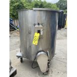 Lot Location: Greensboro NC 330 GALLON STAINLESS STEEL PORTABLE MIX TANK.