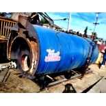 (Located in Hollister CA) 10 hp Hurst Firetube Boiler Unknown Series, Rigging Fee: $100