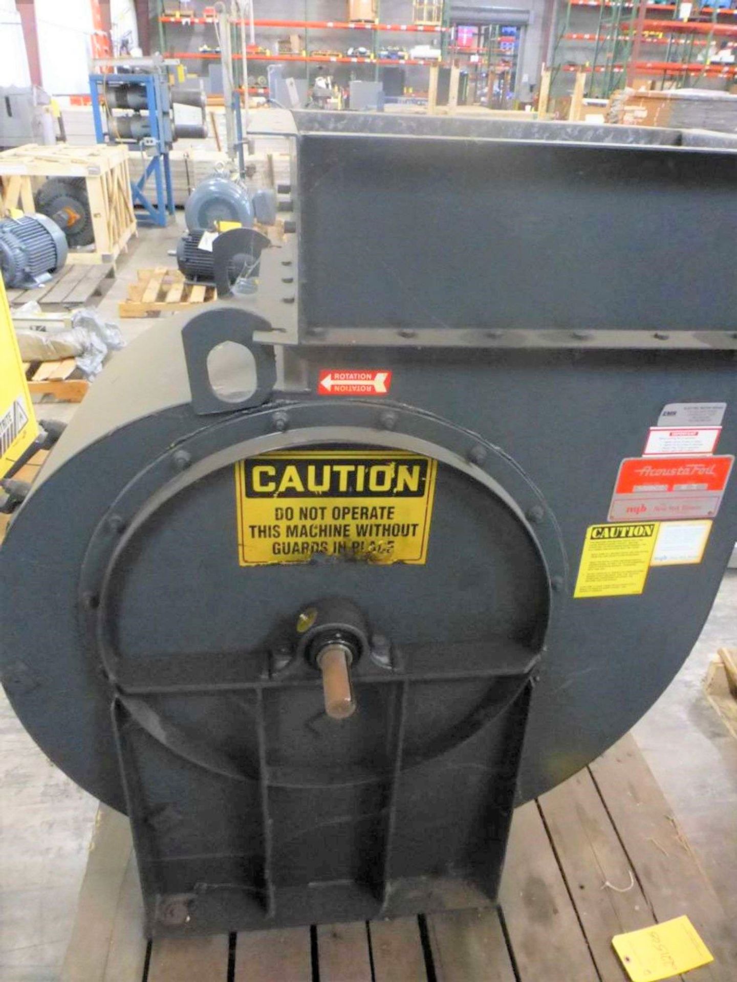 Lot Location: Greensboro NC SIZE 22 II NEW YORK BLOWER ACOUSTAFOIL FAN WITH DISCHARGE DAMPER. SHOP N - Image 7 of 7