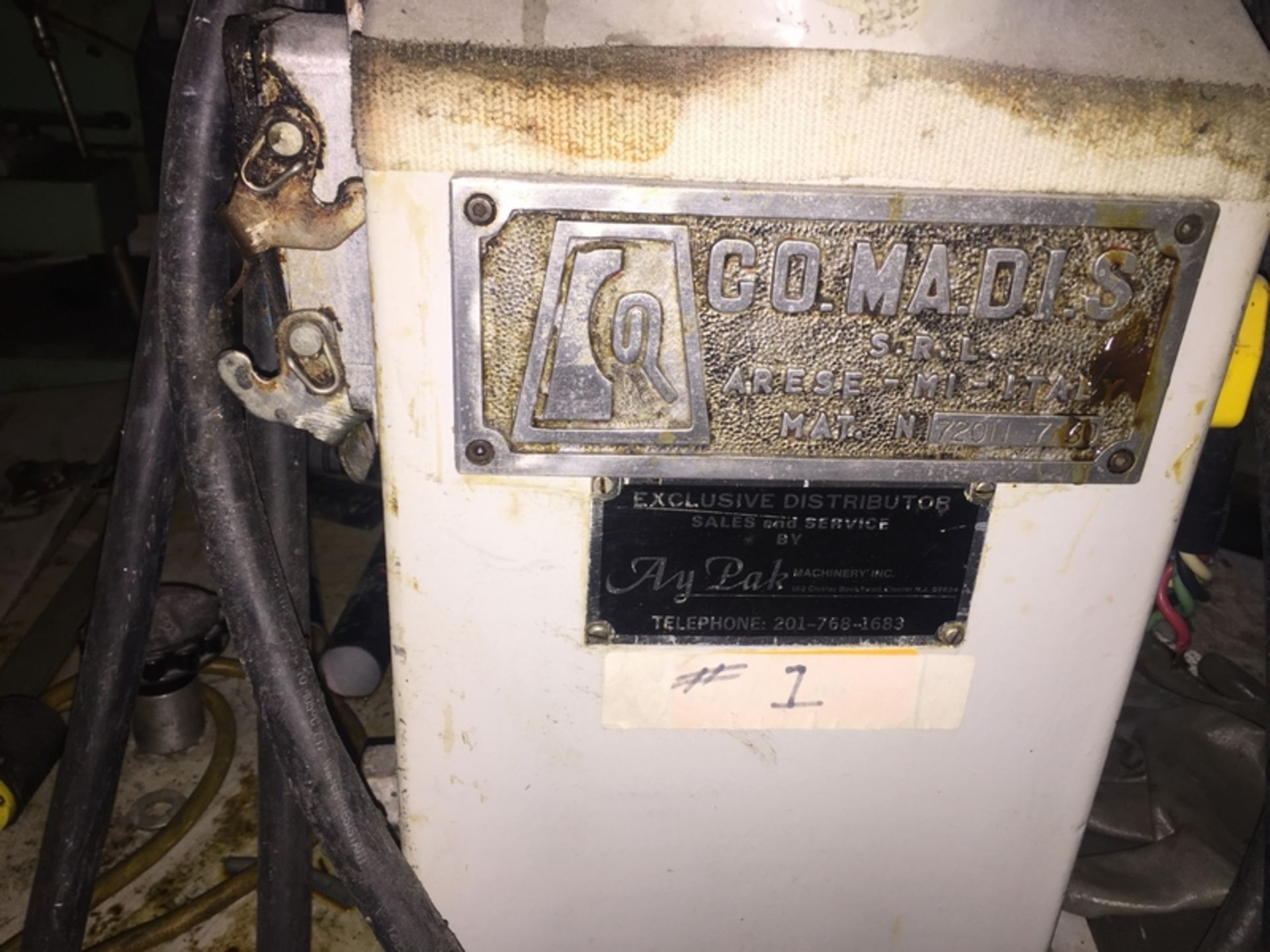 (Located in Belle Glade, FL) COMADIS TUBE FILLER, ID: 7420N7-80, Rigging/Loading Fee: $100 - Image 3 of 7