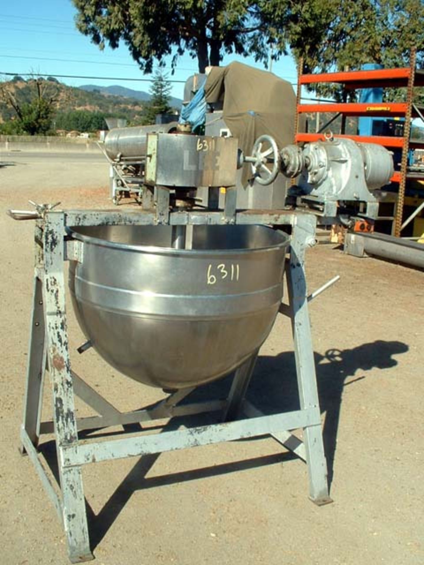 (Located in Morgan Hill, CA) Lee Kettle, Model 80 Gal., SN 652N, 2 1/2" Bottom Outlet, S/S Product