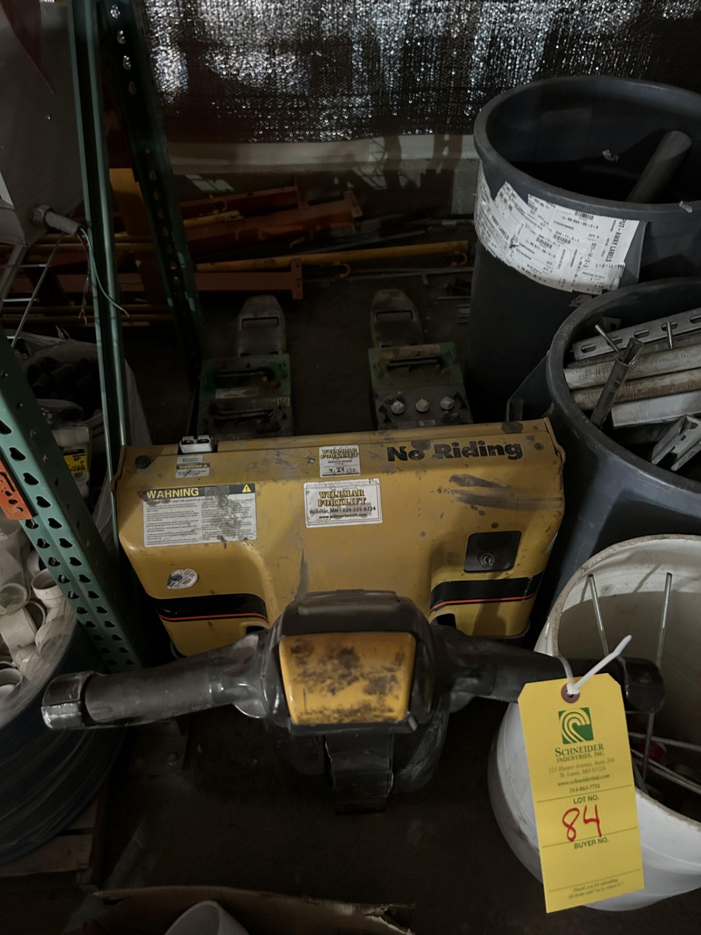 Lot Location: Hartley IA - Electric Pallet Jack, (needs work to run, does not include batteries