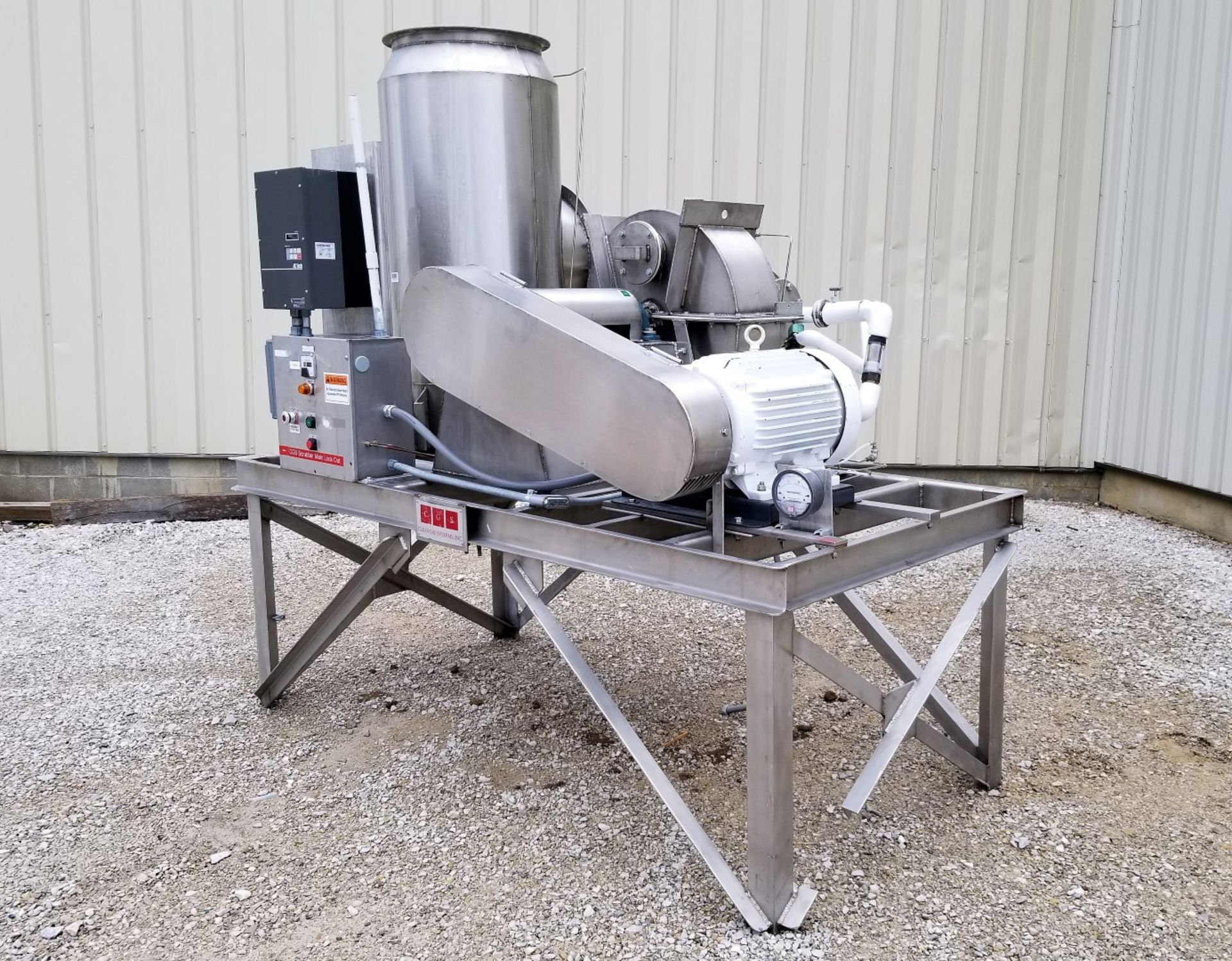 Lot Location: Greensboro NC Used 30HP Clean Gas Systems CGS Stainless Steel Wet Scrubber Dynascrub I - Image 6 of 14