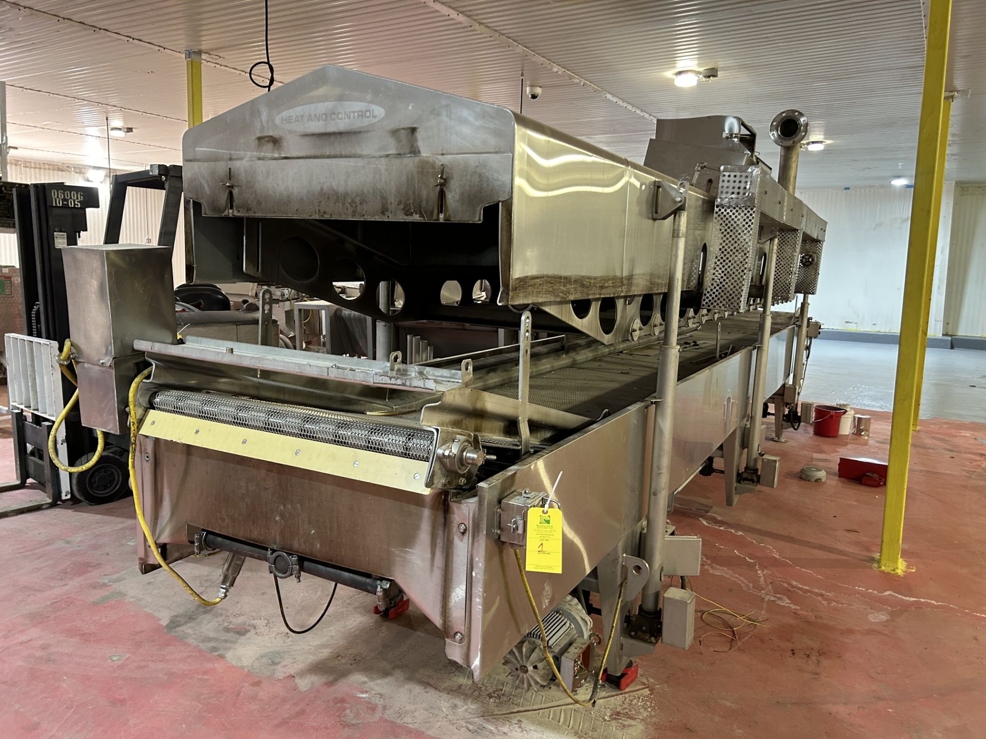 Lot Location: Hartley IA - Heat and Control Continous Belt Fryer, Model #CBF-36 / HMF. TLA, S/N #