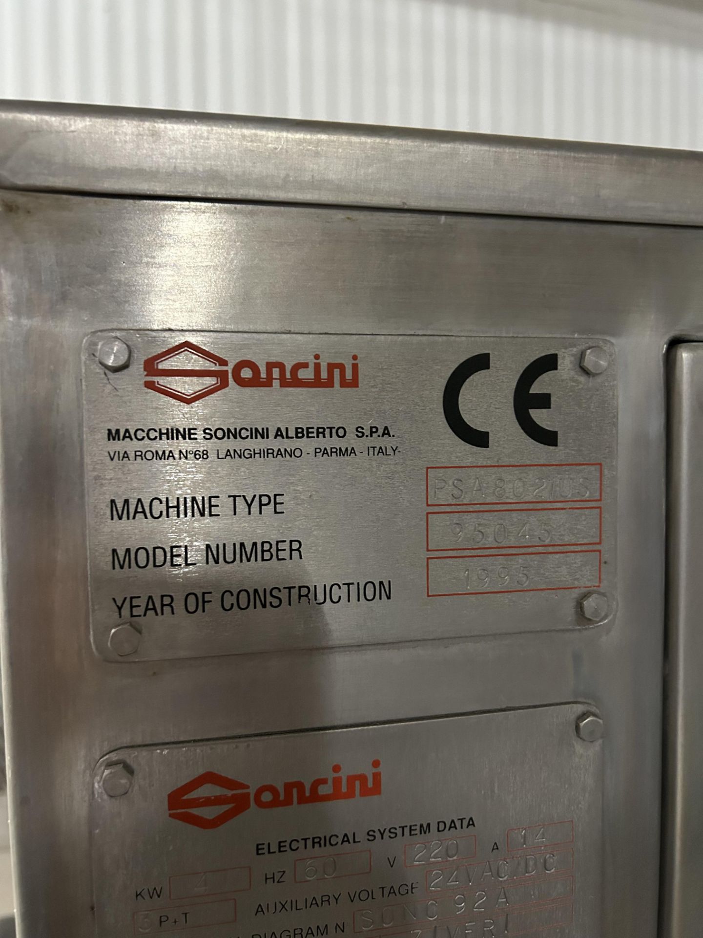 Lot Location: St. Louis MO - Soncini Messaging Machine, 4KW, 60Hz, 220V, 14A, Model No. 95045 - Image 6 of 6