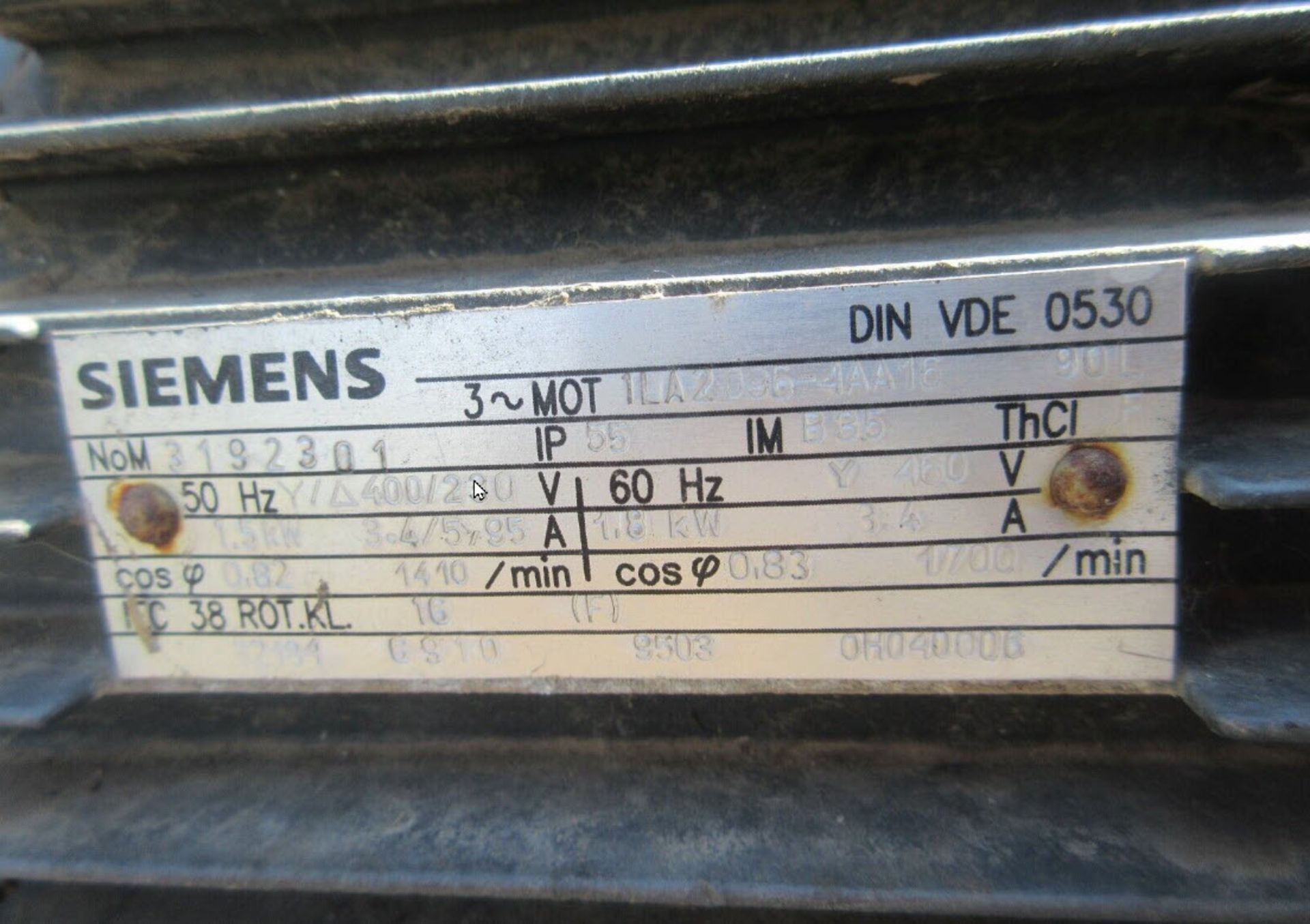 (Located in Hollister, CA) Siemens Coating System Coating Pump, Rigging Fee: $100 - Image 8 of 11