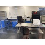 LOT OF laboratory counter, sink, shelf unit Rigging Fee: $ 325