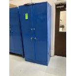 Steel storage cabinet, 36 in w x 24 in d x 78 in hgt Rigging Fee: $50