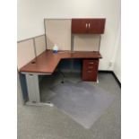 LOT OF ROOM with L shape cubical desk and chairs Rigging Fee: $ 200