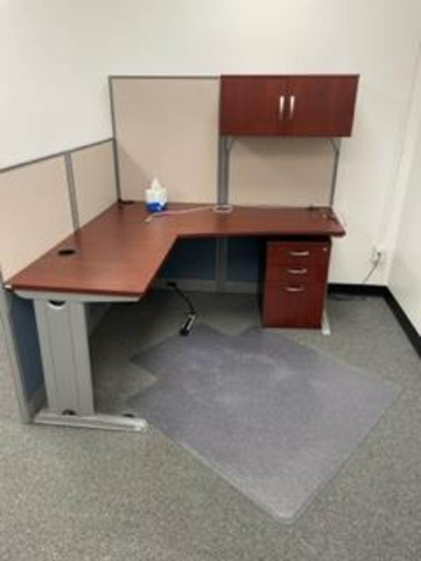 LOT OF ROOM with L shape cubical desk and chairs Rigging Fee: $ 200