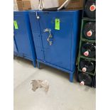 Steel storage cabinet, 36 in w x 18 in d x 42 in hgt Rigging Fee: $50