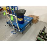 Bishamon lift table push cart with funnel, 40 in x 20 in platform , 660 lbs cap. Rigging Fee: $ 35