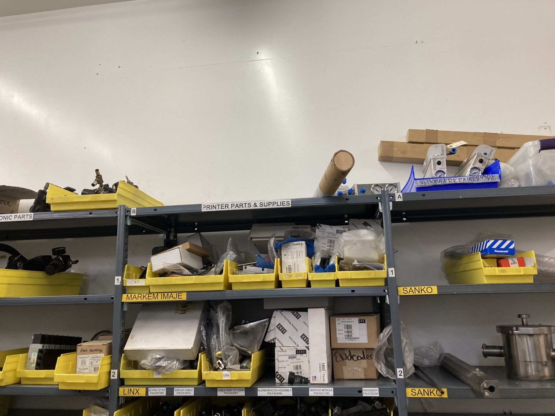 LOT OF shelf units and content on shelf Rigging Fee: $ 375 - Image 6 of 12